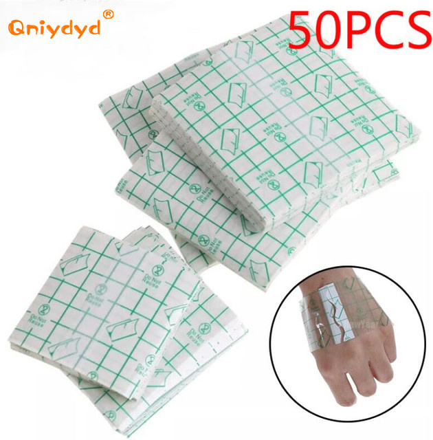50 Stück wasserdichtes, transparentes, selbstklebendes Wundverband-Fixiergerät, Gips-Stretch-Fixierband, Unisex - Bild 1
