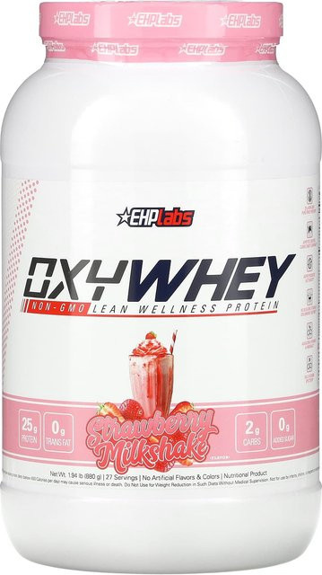 EHPlabs, OxyWhey, Lean Wellness Protein, Erdbeere, Milchgetränk, 880 g - Bild 1
