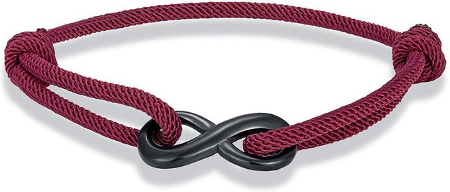 Unendlichkeitarmband, Edelstahl, Schwarz, Unisex - Bild 1