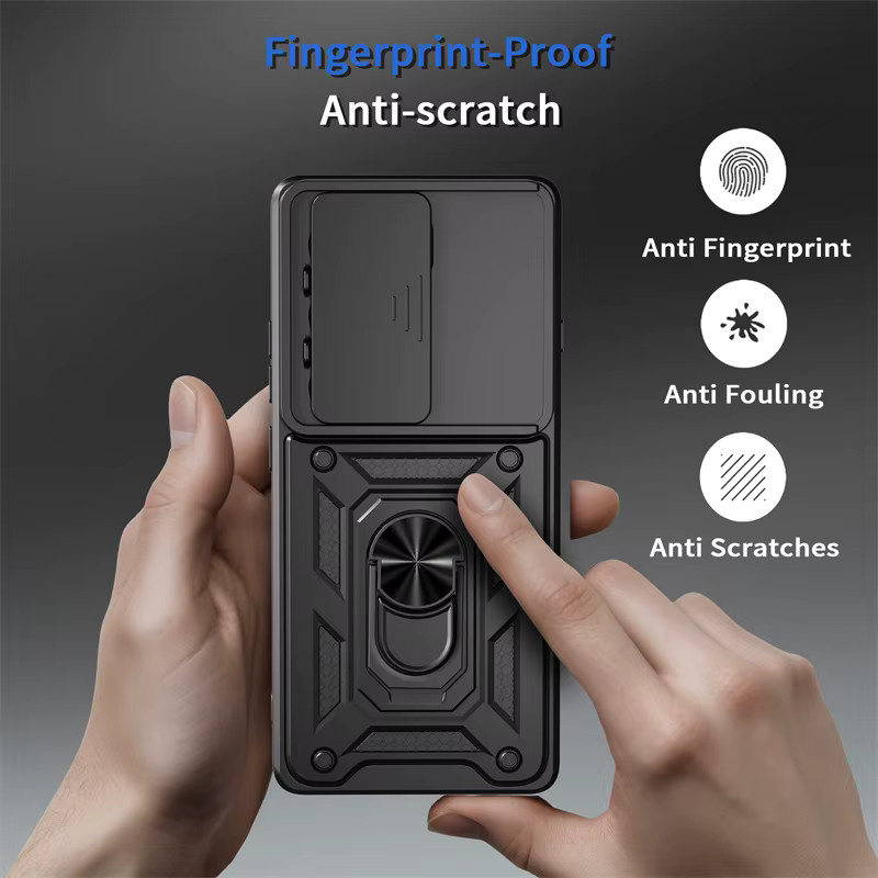 Stoßfeste Schutzhülle mit magnetischem Ring für Tecno Camon 40 Pro 4G 5G und Tecno Camon 40 4G in Schwarz oder Rot - Bild 3