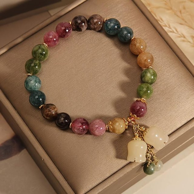 LChome Armband, Perlen und Quaste, Mehrfarbig, Unisex, 20 cm - Bild 1
