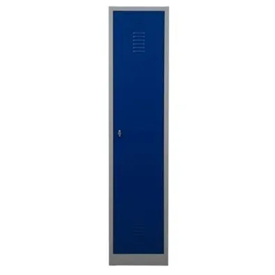PROREGAL Garderobenspind Camel 1-Fach mit Rolladen und Vorhängeschloss, Grau-Blau, H x B x T: 180 x 41 x 50 cm - Bild 2