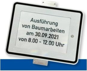 adco Einschub für DIN A4, einseitig weiß, Aluminium, B: 31,5 cm, H: 42,0 cm - Bild 1