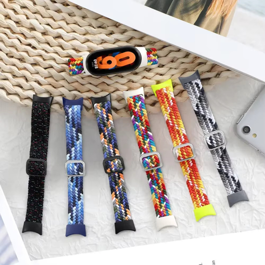 Smartwatch-Armband Nylon, Geflochten, Bunt, Unisex - Bild 2