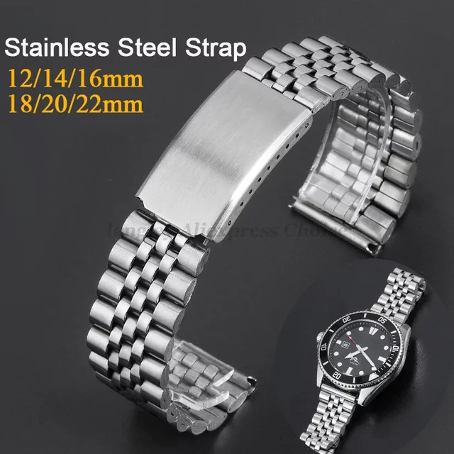 Uhrenarmband Edelstahl, Silber, Herren - Bild 1