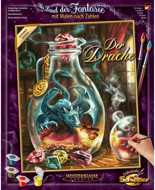 Schipper Malen nach Zahlen - Der Drache, Fantasy, Bunt / Mehrfarbig - Bild 1