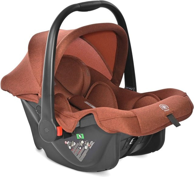 Lorelli Babyschale i-Size Joy braun mit Memory-Schaum und Faltdach für 40 - 87 cm - Bild 1