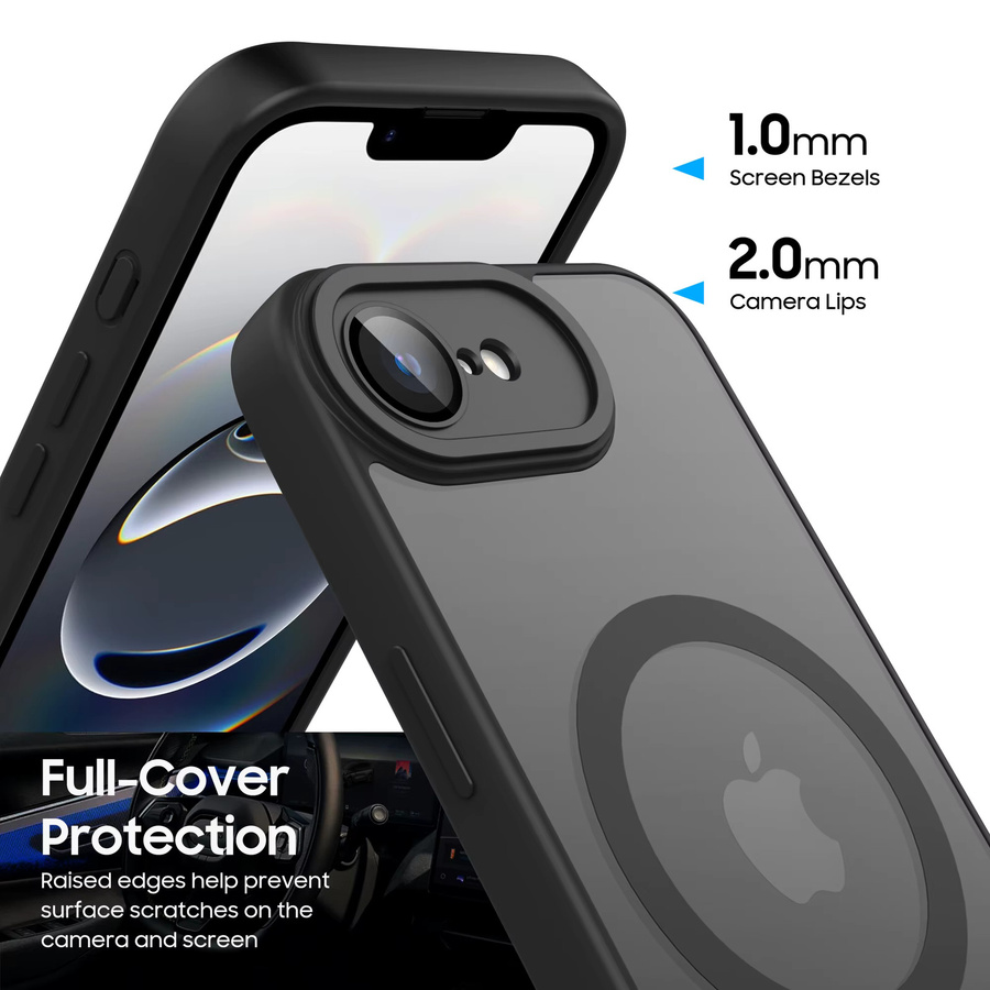 IEOVIEE Magnetische Transparente Schutzhülle für iPhone 16e und iPhone 17e mit MagSafe Unterstützung in Beige und Transparent - Bild 2