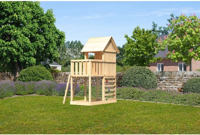 Karibu Stelzenhaus Frieda mit Kletterwand - Bild 1