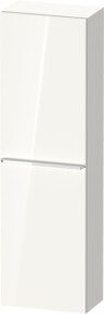 Duravit Halbhochschrank D-Neo in Weiß Hochglanz mit 1 Tür und 4 Einlegeböden, Breite: 40 cm, Tiefe: 24 cm, Höhe: 132 cm - Bild 1