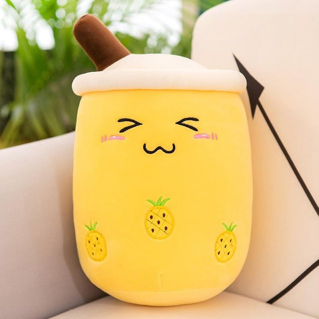 Yiran Health & Beauty Kawaii Boba Frucht Bubble Tea Plüschtier, 23cm - Bild 1
