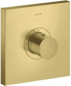 Hansgrohe ShowerSelect HF UP Fertigset Duschthermostat eckig in Brushed Brass - Bild 1