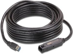 ATEN Aktives USB 3.1 Gen1 Verlängerungskabel USB Type A Stecker auf USB Type A Buchse Schwarz 10,0 m - Bild 1