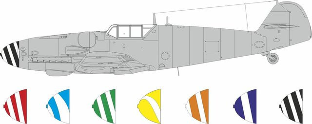 Airfix Messerschmitt Bf 109G-5/6, Spinner spirals - Bild 1