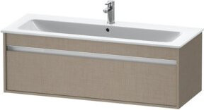 Duravit Waschtischunterschrank Ketho Wandhängend mit 1 Auszug, Farbe Leinen, Breite: 120 cm, Tiefe: 47,5 cm, Höhe: 41 cm - Bild 1