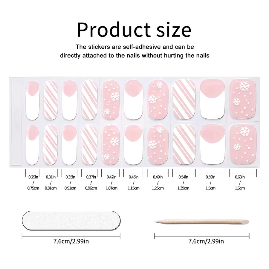 Shinning Star Gel Nagel Wraps, Sparkly Polka Dot, Semi-Herzierte Nagelaufkleber - Bild 1