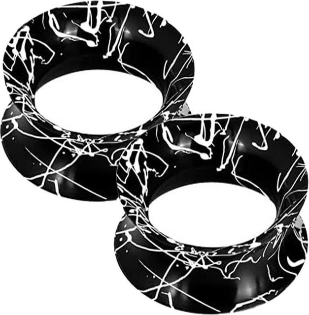 YULIN Ohr-Dehner Tunnel Plug Expander, Silikon, Schwarz, Unisex, 16mm - Bild 1