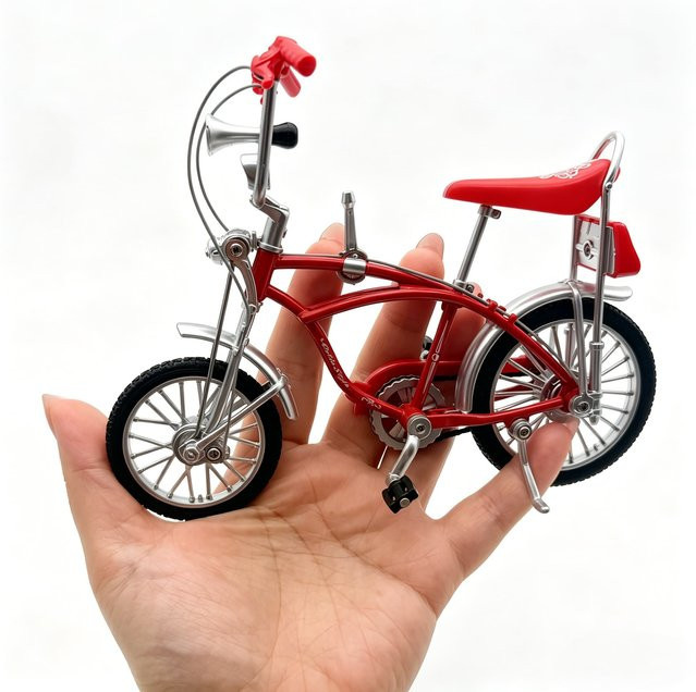 Linyi toy car Rennrad Modell, Vintage Mountainbike Modell Statue, Metall, 1:8, ab 14 Jahren - Bild 1