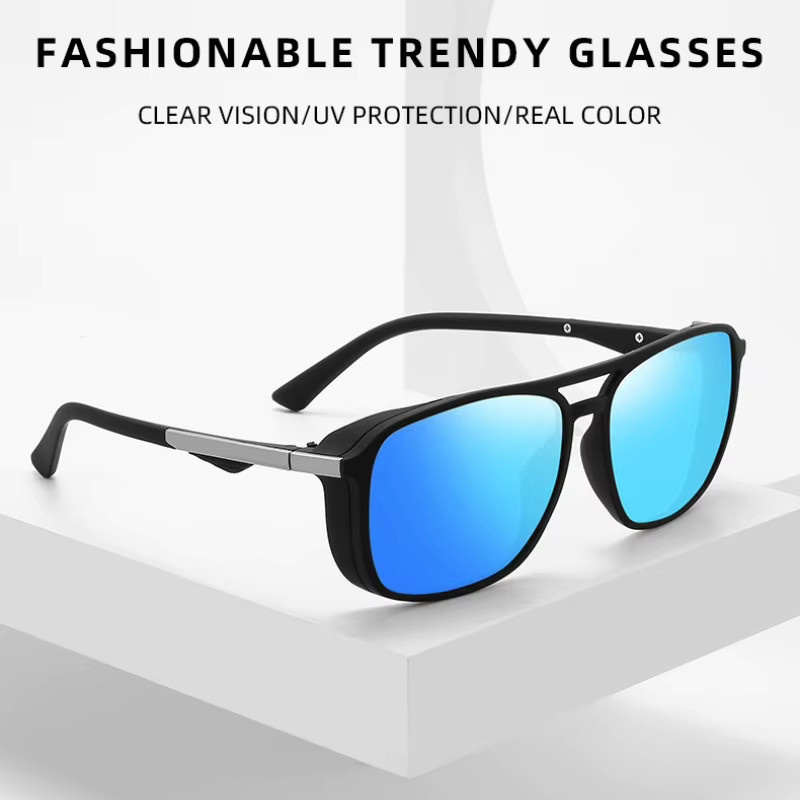 SEAMERGO Sonnenbrille, quadratisch, Vollrand, schwarz, Unisex, polarisiert - Bild 2