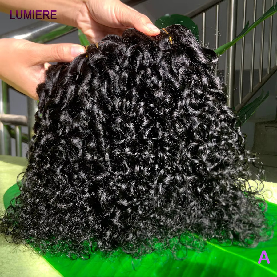 Lumiere Hair Burmesische Pixie Curly Bundles, Unbehandeltes Jungfrauenhaar, 3/4 Bundle-Deal, Tiefe Afro-Locken - Bild 2