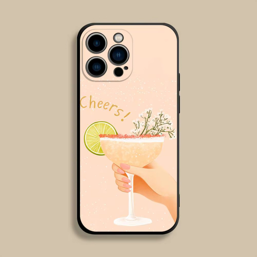 Aperol Funny Spritz Handyhülle für iPhone 17, 16, 15, 14, 13, 12, Pro, Max, Plus, SE, Air, Mini in Schwarz Soft Cover - Bild 3
