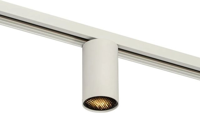QAZQA Moderner Strahler Weiß für 1-phasiges Schienensystem GU10 50mm dimmbar - Bild 1