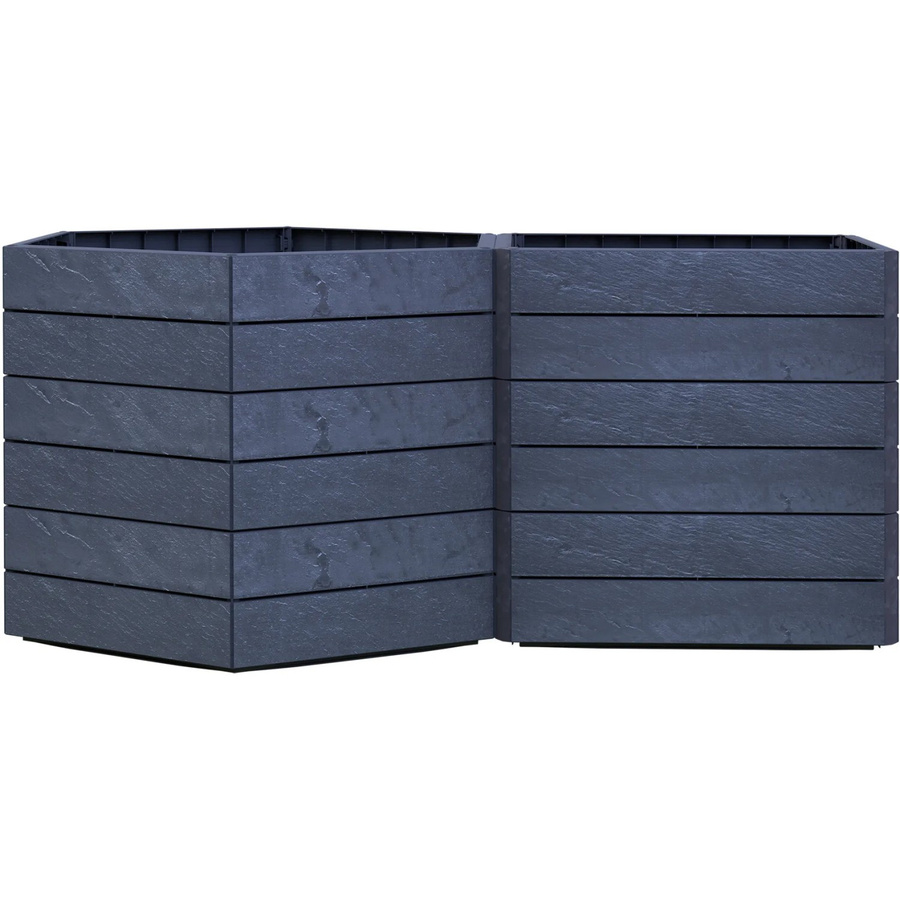 Garantia Hochbeet Ergo Vario 3 Stone in Anthrazit aus Recyclingkunststoff - Bild 2