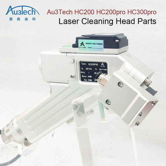 Au3tech Laser Reinigung Kopf Zubehör Set mit Schutzlinse D20F50 Fokussierung D30F600/F1000 und Reflektor für HC200 HC300pro in Silber - Bild 1