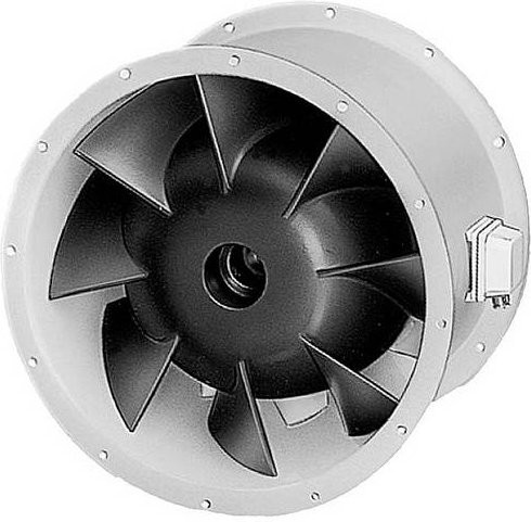 Helios VARD 400 4 TK Rohrventilator aus Metall in Silber mit 5240 m³/h Luftförderleistung - Bild 2