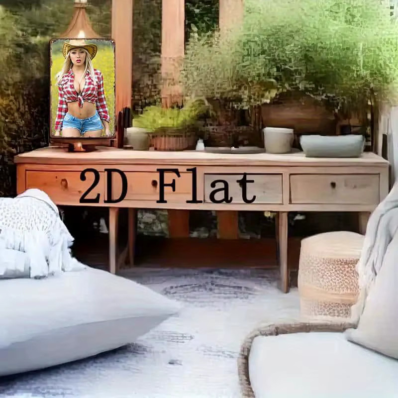 HELLOYOUNG Vintage Blechschild Retro Bikini Metallposter Wandkunst, Mehrfarbig, Breite: 30,48 cm, Höhe: 20,32 cm - Bild 3