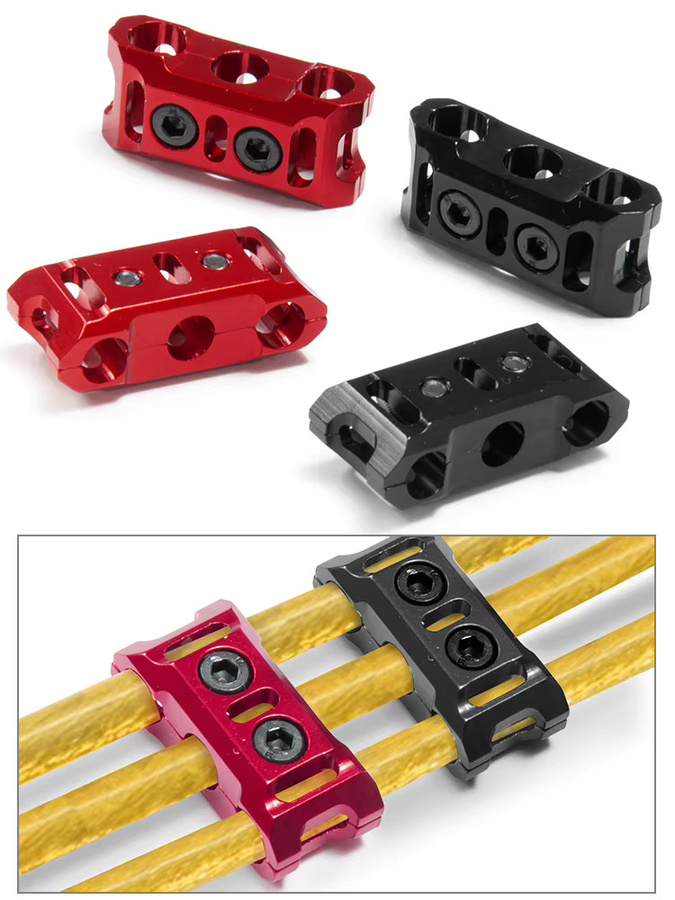 AXSPEED ESC Motor Kabel Manager, Draht Feste Klemme Schnalle, Zubehör, Metall, Schwarz - Bild 3