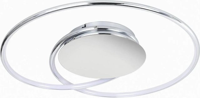 Lindby LED Deckenleuchte Joline Modern aus Metall in Chrom, 1-flammig, Rund - Bild 1