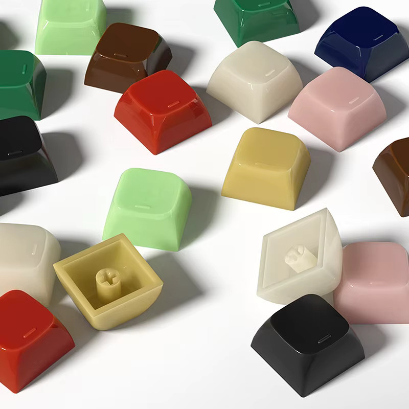 SAFENH XDA Tastenkappen Jelly Clear in Transparent und Multicolour für Gaming-Tastaturen aus PC-Material mit Jade-Textur - Bild 3