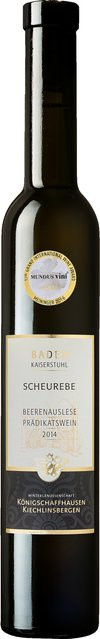 Winzergenossenschaft Königschaffhausen, Beerenauslese, Scheurebe, süß, Weißwein, 2014, 0,375 l - Bild 1