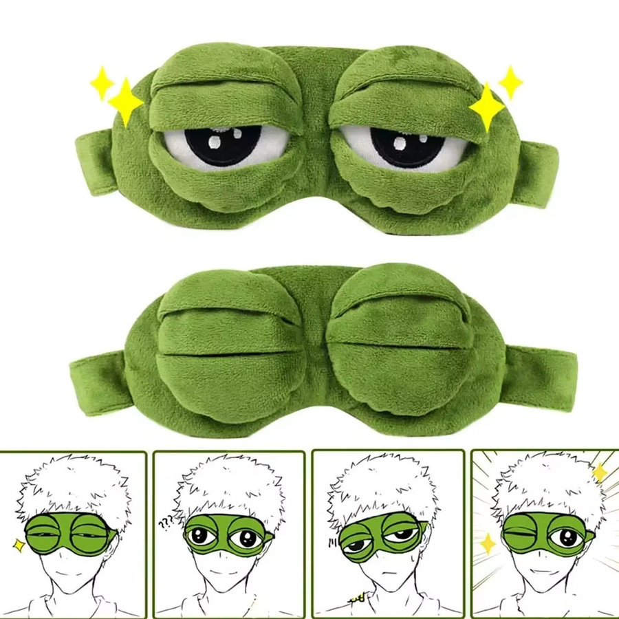 Hirigin Augenmaske, Unisex, Cartoon Frosch - Bild 2