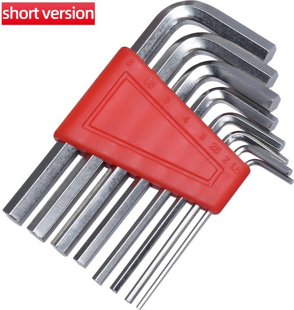 Market-4 Inbusschlüssel Set aus Stahl, 8 Stück L-Schlüssel in Silber - Bild 1