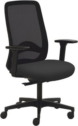 Mayer Sitzmöbel Drehstuhl 2228 in Schwarz mit Armlehnen und Rollen, B: 70 cm, H: 63 cm - Bild 1