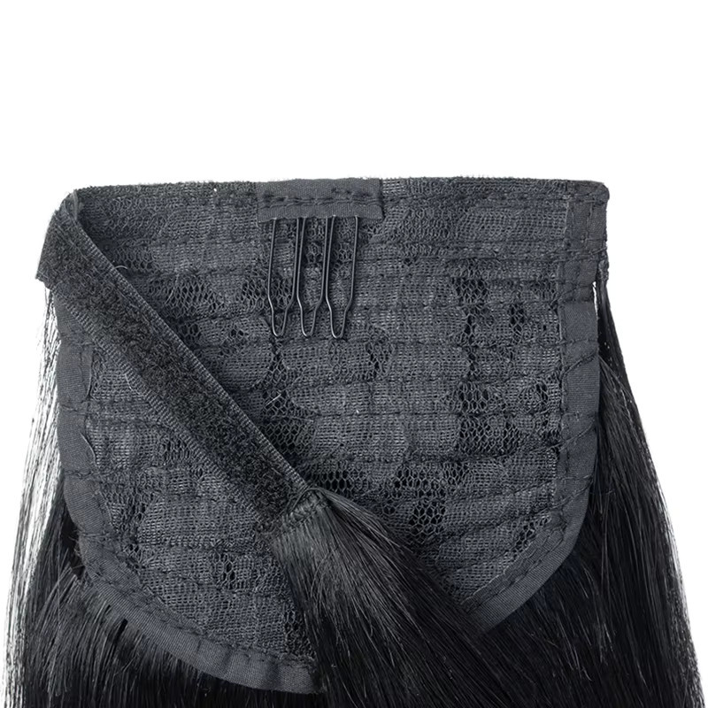 MRS HAIR Echthaar-Clip-in-Pferdeschwanz, 60Blond, 12-22 Zoll, Unisex - Bild 1