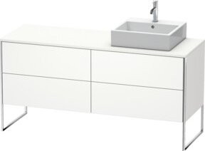 Duravit Waschtischunterschrank XSquare in Weiß Matt, B/T/H: 160 x 54,8 x 77,8 cm - Bild 1