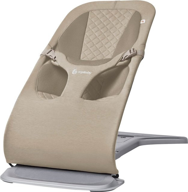 Ergobaby Babywippe Bouncer Evolve 3-in-1 in Grün und Beige - Bild 1
