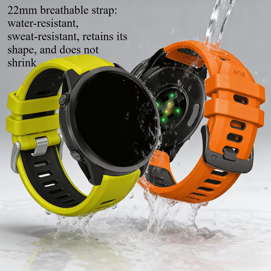 QCTOG Uhrenarmband Silikon, 22 mm, Unisex - Bild 5
