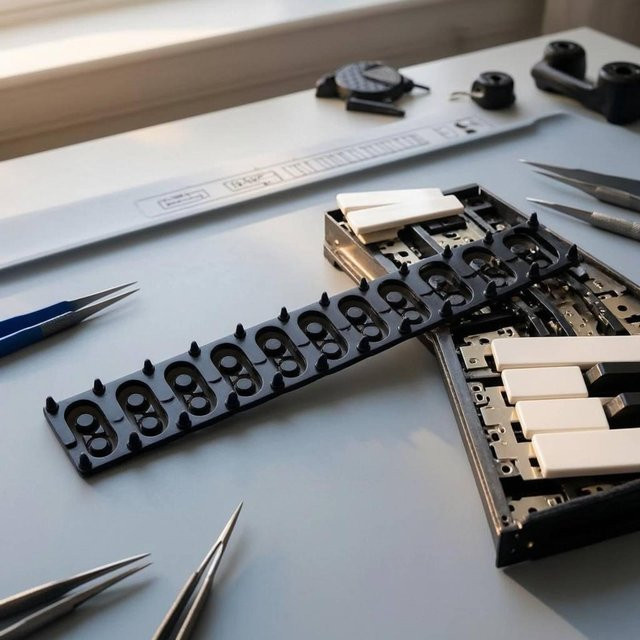 Binchi Ersatz-Tastatur-Berührungspunktleiste für Piano in Schwarz - Bild 1