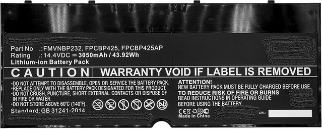 CoreParts Fujitsu Notebook-Ersatzteil Akku in Schwarz mit 3050 mAh - Bild 1