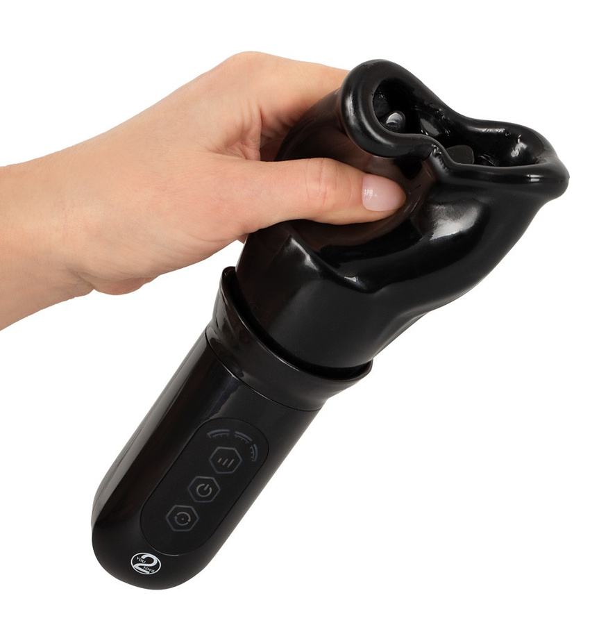Rotating Stroker Masturbator in Schwarz mit rotierenden Zungen, 4 Modi und 3 Geschwindigkeiten - Bild 3