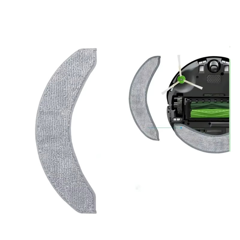 Ersatz-Mopppads in Grau für iRobot Roomba Combo J7 und J7+ Roboter Staubsauger - Bild 4