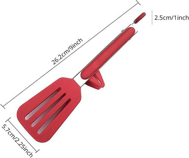 SEEQS Silikon Lebensmittel Clip in Rot mit Halterung, hitzebeständiger Grill Clip für die Küche - Bild 1