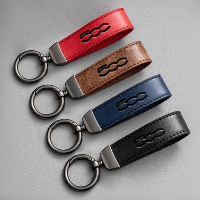 FIAT Schlüsselanhänger Lederprägung, Unisex - Bild 1