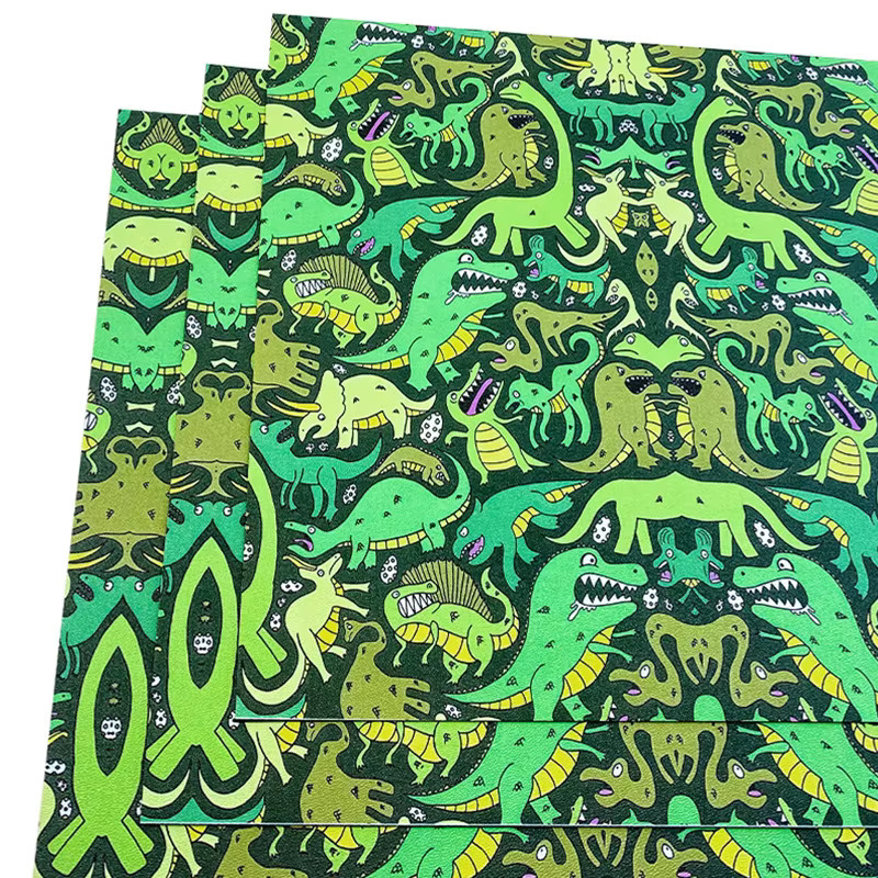 KYDEX Thermoplastisches Blatt in Cartoon-Dinosaurier-Stil für DIY-Herstellung von Holstern und Messerscheiden, Mehrfarbig - Bild 3