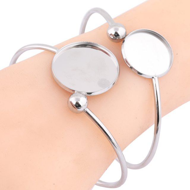 Armband-Basisrohlinge Edelstahl, 20 mm 25 mm, Unisex, reidgaller - Bild 1