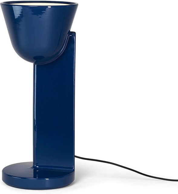 FLOS Céramique Up Tischleuchte aus Keramik in Navyblau - Bild 1